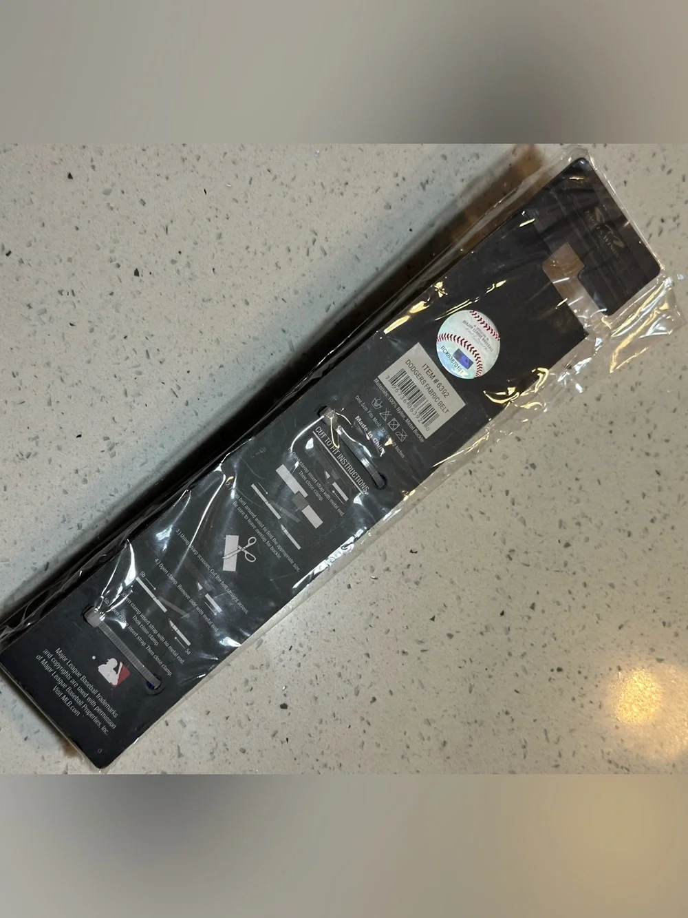 New! LA Dodgers Fabric Belt, new in plastic